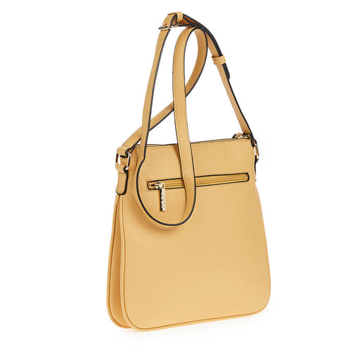 Verde Γυναικεία Τσάντα Χιαστί 16-6723 Κίτρινο